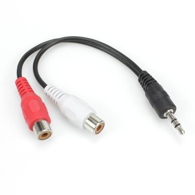 China Speaker 3.5mm TRS Male and RCA Female RCA Female Audio Cable to 3.5mm Jack Audio Cable for sale