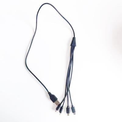 China MP3 / MP4 Player 3 In 1 Multi USB Cable 1 USB Male To Micro 3 Way Extension Cable for sale