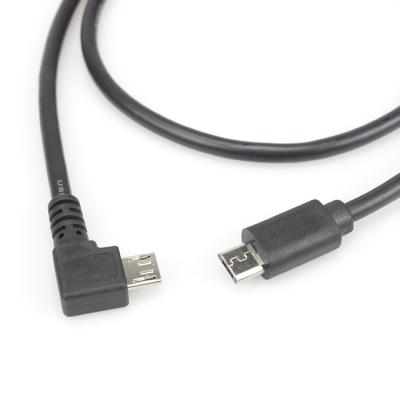 China MP3/MP4 Player 24AWGx2C+28x1P+28AWGx1C+AL Right Angle Micro USB Cable Player Adapter OTG Cable for sale