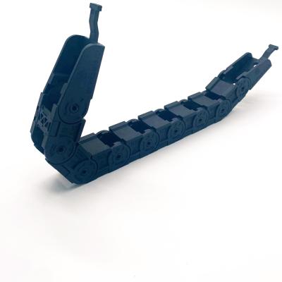 China Machine 15x30 Micro Semi Closed Outer Open Plastic Cable Carrier Drag Chain for sale