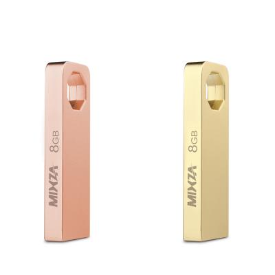 China Metal C7 Flash Drive Usb 2.0 Connect Shiny Metal Shell Keychain Usb Stick 32gb 64gb 128gb Customized Laser Engraving Logo for sale