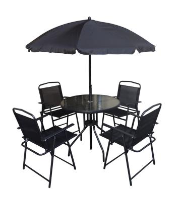 China Wholesale Modern Space Saving Table And Stackable Chair 6PCS Outdoor Garden Sets Patio Furniture Set for sale