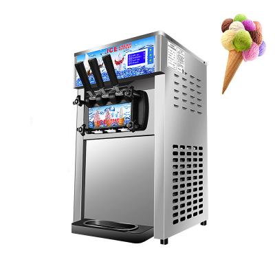 China Snack Factory Wholesale Maker Soft Serve 3 Flavors Fried Price Commercial Ice Cream Machine in UAE for sale