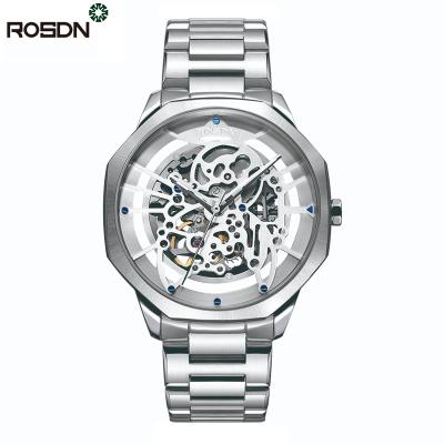 China Powerful Small MOQ Logo Mens Automatic Wrist Watch custom made luxury skeleton watches from reservation for men for sale