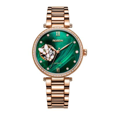 China Power Reserve Rosdn 2652 Madame Mechanical Watches Luxury Elegant Women's Wristwatch Custom Waterproof Automatic Watch for sale