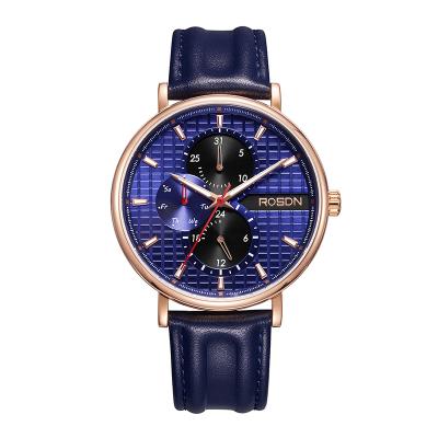 China Classic Power Reserve Design Watches OEM Branded Name Watch Japan Movement Quartz Watch For Men for sale