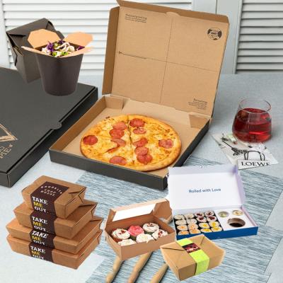 China Recyclable Wholesale Custom Branded Kraft Paper Takeout Box Restaurant 30