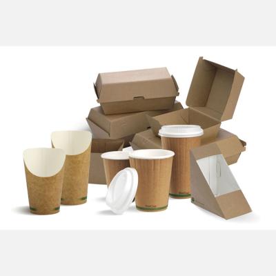 China Recyclable Biodegradable Takeout Custom Food Paper Box Packaging for sale