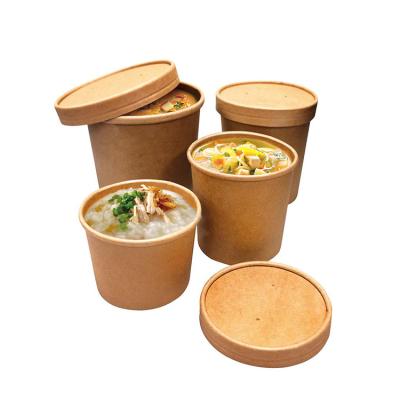 China Recyclable manufactures custom logo printed 12oz food grade paper hot disposable cups water drink packaging for soup with lid for sale