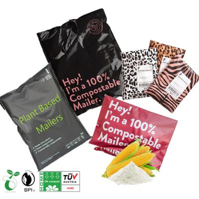 China Tearproof Custom Compostable Plastic Poly Envelope Clothing Self Adhesive Mailing Postage Mailing Packaging Bags With Your Own Logo for sale