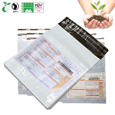 China Eco-Friendly/Bio-Based/Sustainable/Compostable/Factory Based/D2W Poly Mailer Mailer Custom Self Adhesive Biodegradable Plain Mailing Apparel E-Commerce Bags With Plain poached for sale