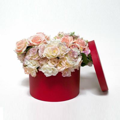 China Recyclable Design White Big Large Logo Cylinder Candle Tube Mini Small Round Luxury Gift Cardboard Packaging Paper Boxes For Rose Flower for sale