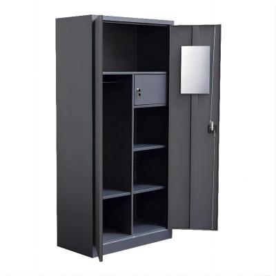 China Adjustable Shelf Sale Other Modern Design Lockable Swing Door Metal Storage Office Wardrobe Closet Executive Home Commercial Furniture for sale