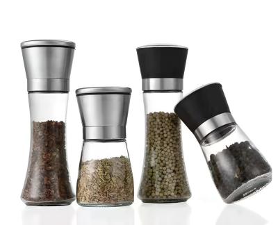 China Viable Best Price Manual Spice Salt Disposable Pepper Grinder,Wholesale Spice Salt Glass Plastic Pepper Grinder for sale