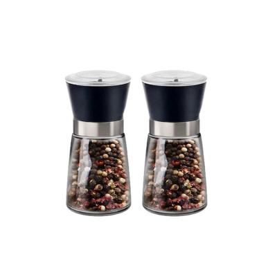 China Viable Manual Grinder Spice Grinder Set Stainless Steel Salt and Pepper Set for sale