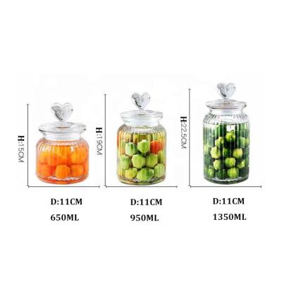 China New Design Glass Bottle Jam Jar Food Storage Honey Canning Freshness Preservation Glass Jar for sale