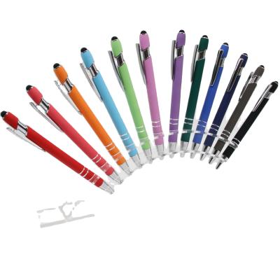 China Promotional active pen 2020 new model stylus soft touch pen metal logo pen for touch screen for sale