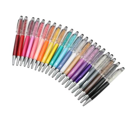 China Promotional Pen Metal Ballpoint Stylus Stylus Stylus Pen Crystal Pen With Laser for sale