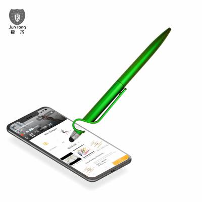 China Plastic Promotional Ball Pen New Design 3 in 1 Tablet Stylus Pen Phone Holder with Logo for sale