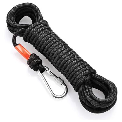 China Durable Cheap Orange Black Rescue Parachute Rope 10m 20M 30M 8Mm 10Mm 12Mm 16Mm Diameter Increasing Climbing Rope Safety Rope for sale