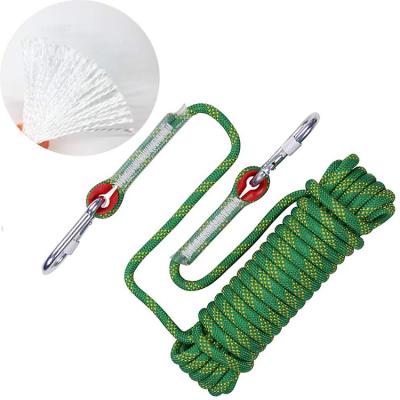 China Direct Sales Durable Tree Rope Escape Fire Rescue Parachute Rappelling Rope 32Ft 65Ft 98Ft 165Ft 246Ft Increasing Climbing Safety Rope for sale