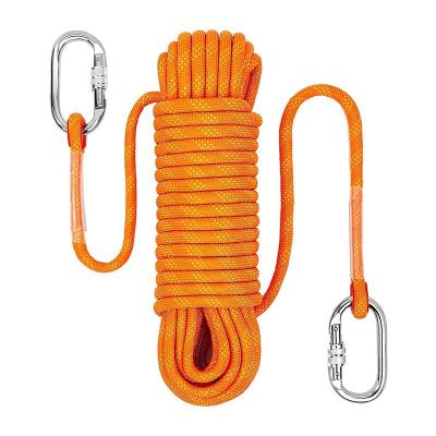 China Custom Logo 4Mm 6Mm 8Mm 9Mm 10Mm 12Mm Durable High Strength 16Mm Outdoor Safety Climbing Rope Safety Static Rope for sale