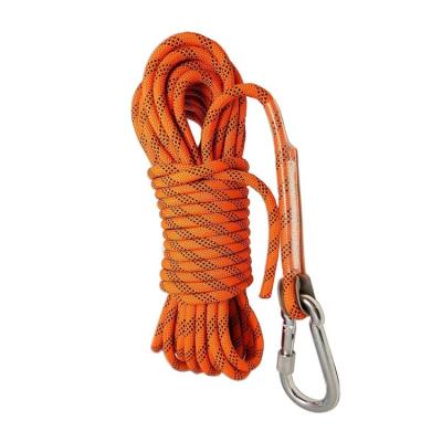 China 16Mm Logo 6Mm 8Mm 9Mm 10Mm 12Mm Double Static Rope Climbing Rope Safety Gym Rope Rock Mountain Durable Nylon Training Tree Static Rope for sale