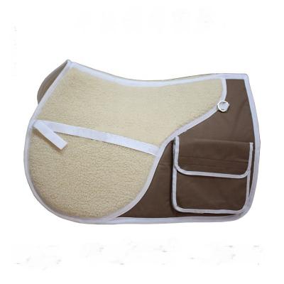 China Luxury High End Fleece With Oxford Cloth Saddle Pad For Equestrian Equipment for sale