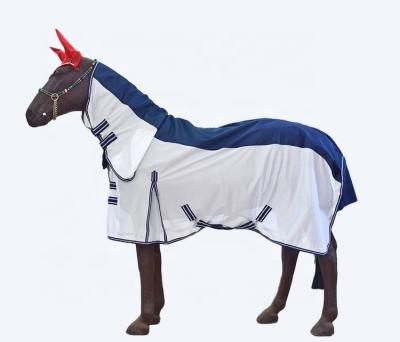 China Detachable Combo Anti-Fly Blanket Fly Repellent And Anti-UV Standard Mesh Horse Blanket Horse Sheet for sale