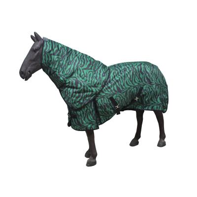 China Custom Detachable Assembly Detachable Combo Blanket Winter Zebra Neck Blanket Neck Horse Blanket for sale