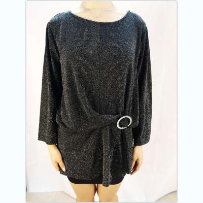 China Anti-Wrinkle Women Long Sleeve T-Shirt Tie Rope With Ring Ladies Top for sale