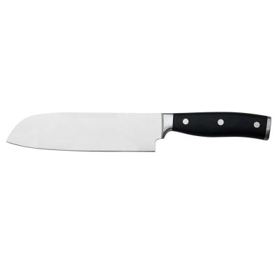 China Stocked butcher kitchen knife chef profession 2 in-1 7 inch paderno santoku knife for sale