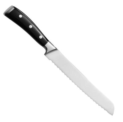 China Stocked 8 Inch 10 Inch Long Bread Knife 5cr15 Stainless Steel Saw Knives For Bread for sale