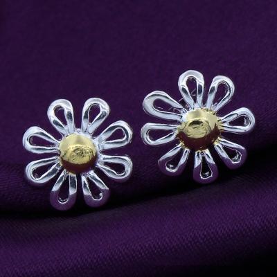 China Daisy Earrings Sterling Silver Gold CLASSIC Plated Daisy Flower Stud Earring Studs Jewelry For Women Teen Girls for sale