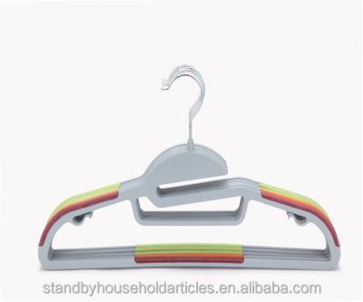 China Multifunctional Recycled Non-slip Thin Plastic Hanger Unassembled for sale