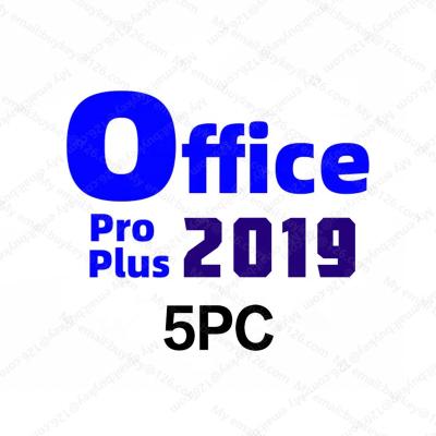 China 100% online fice 2019 key 5pc ms computing soft license key digitaloffice 2019 pro plus 5pc retail online bind 2019 pro key 5pc plus for sale