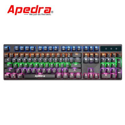 China New Real Gaming 2018 Exclusive Mechanical Backlit Keyboard /RGB Gaming Laptop PC Desktop Keyboard for sale