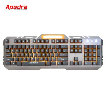 China For APEDRA Tablet Metal Gaming Keyboard Backlit Hanging Cable Glowing Keyboard for sale