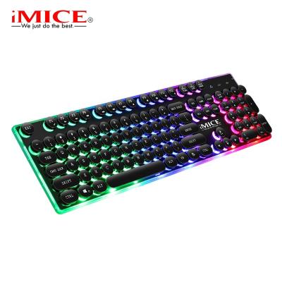 China Gaming factory wholesale retro punk backlit keyboard gaming mechanical keyboard for sale