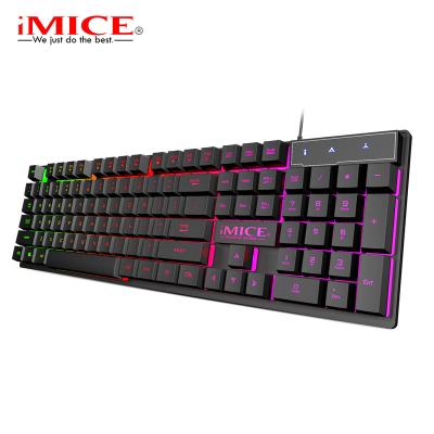 China NEW Plug & Play AK-600 USB GAMING KEYBOARD WITH LED LIGHT FOR OFFICE USE HOME USE GAMING LAPTOP for sale