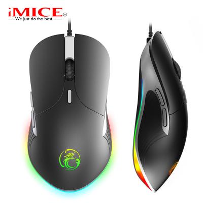 China Luminous Finger iMICE X6 Gaming Mouse Flex 6400 DPI Glow Color 6 Key Desktop Mouse Mouse for sale