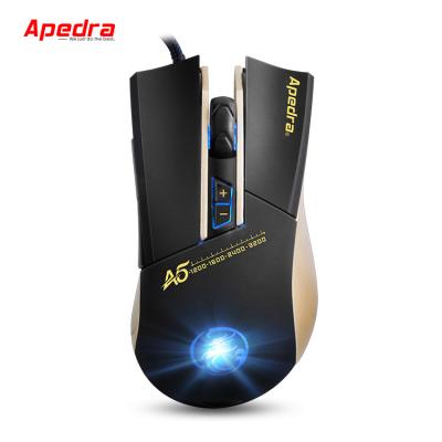 China Apedra Gaming Mouse 3200 DPI Color Backlight Blast Gamer Optical Mice For Laptop PC Desktop Notebook In Stock for sale