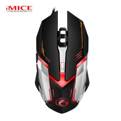 China Finger iMICE V6 Wired Gaming Mouse 6 Buttons 2400 DPI Optical Professional Mouse Gamer Computer Mice for sale