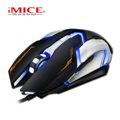 China Breathable LED Color Game Mouse USB Optical Mouse 6 Variable Wired Buttons PC Computer Mouse Gamer for sale