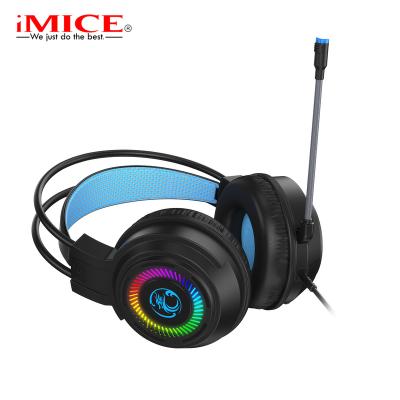 China Headset Ready to Ship - IMICE Factory HD-480 Professional Gamer Headphones with USB + Dual 3.5mm Jack Gaming Headset with Microphone for sale