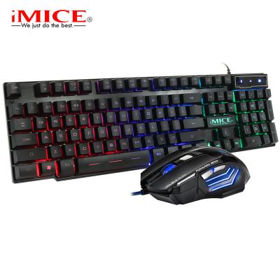 China Plug and Play AN-300 Wired Backlit 104Keys Multimedia Ergonomic Gaming Keyboard and Mouse with 2400DPI 7D Laser Printing + Gaming Mouse for sale