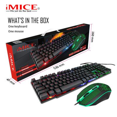 China KM-680NEW FACTORY BRAND USB GAMING KEYBOARD AND MOUSE Combo KIT Plug and play IMICE for sale