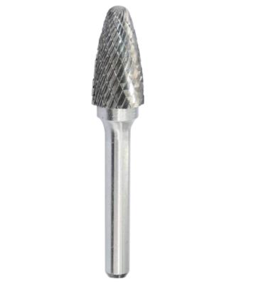 China Hot Sale LARIX Grinding and Polishing SF-5 Tungsten Carbide Burr Rotary File Tree Shape Radius End Shape Double Cut For Die Grinder Drill Bit for sale