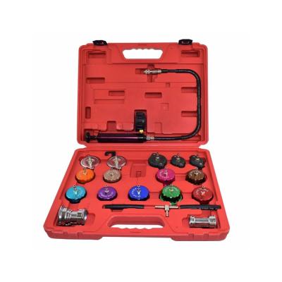 China Automotive Test Car Radiator Pressure 21pcs Radiator Pump Pressure Tester Kit Car Water Tank Leak Detector Coolant Vacuum Bleed Set for sale