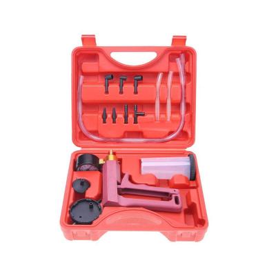 China Auto Repair 2 in 1 Tool Kits Vacuum Pressure Gun Pump Brake Handheld Type Bleeding Diagnostic Adapter Reservoir Liquid Tester Tool Kit for sale